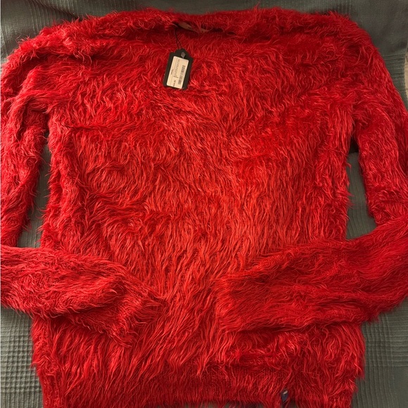 Alyx Vibrant Red Textured Top